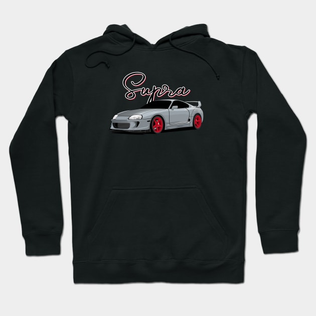 Supra - Drifting Car Hoodie by masjestudio